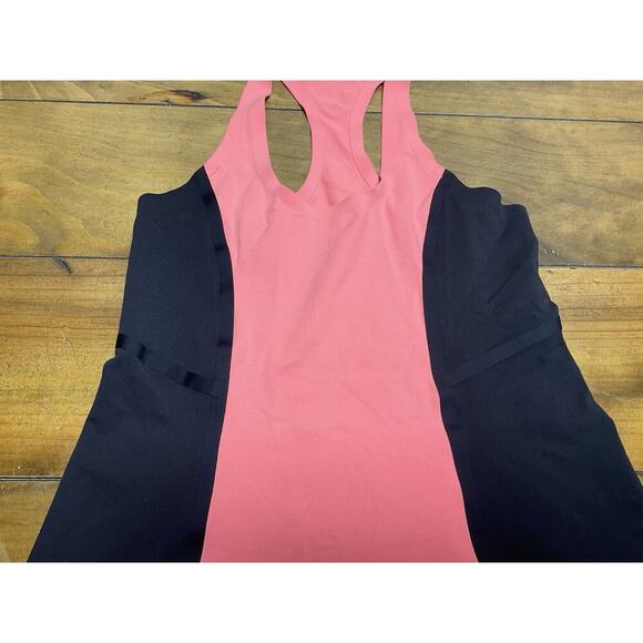 Lululemon Cool Racerback Tank Top Surf Bonded Black Orange Activewear Size 6 - Picture 3 of 10
